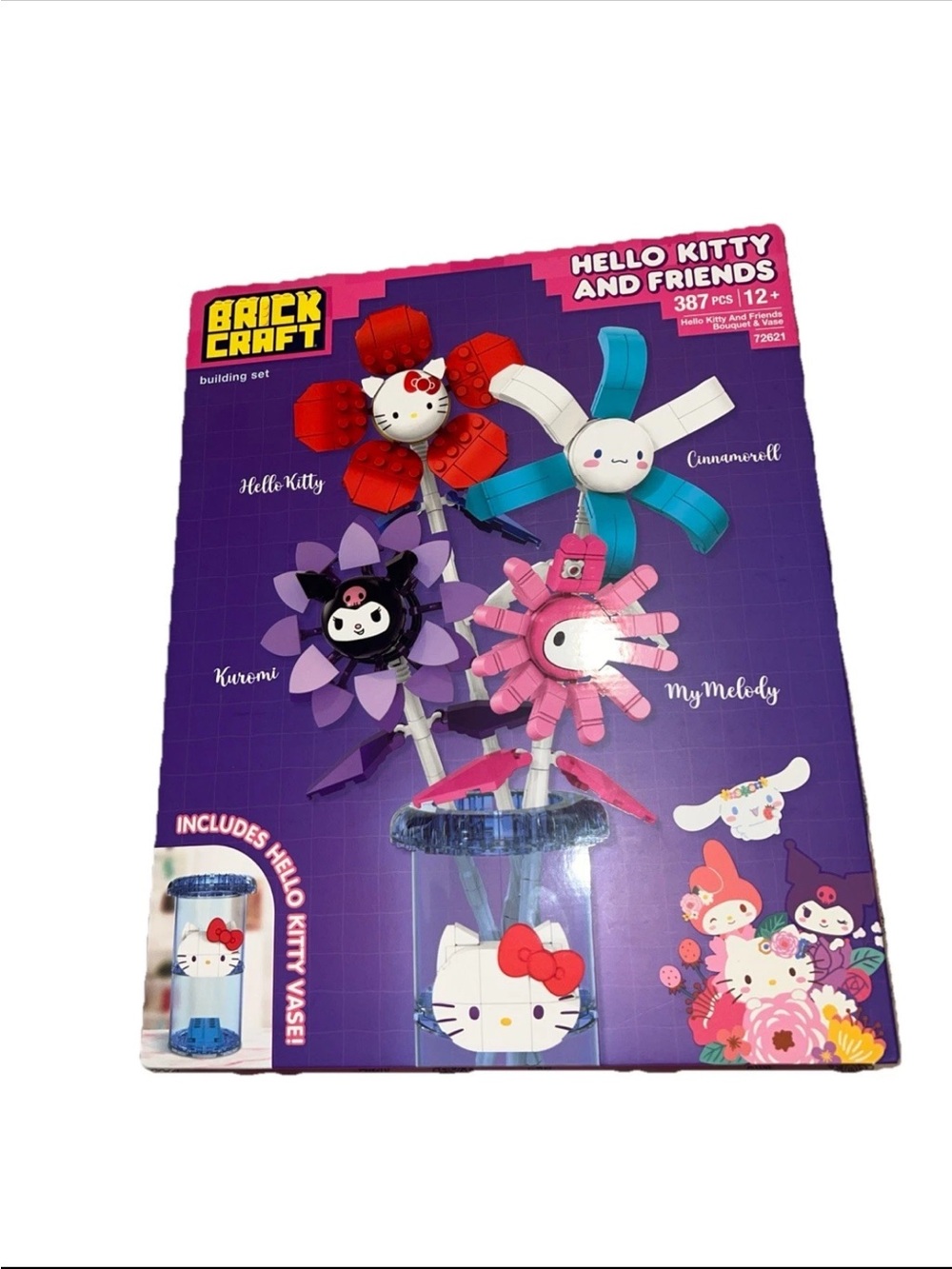 Brickcraft Hello Kitty Friends Bouquet Vase 387pc Set 72621